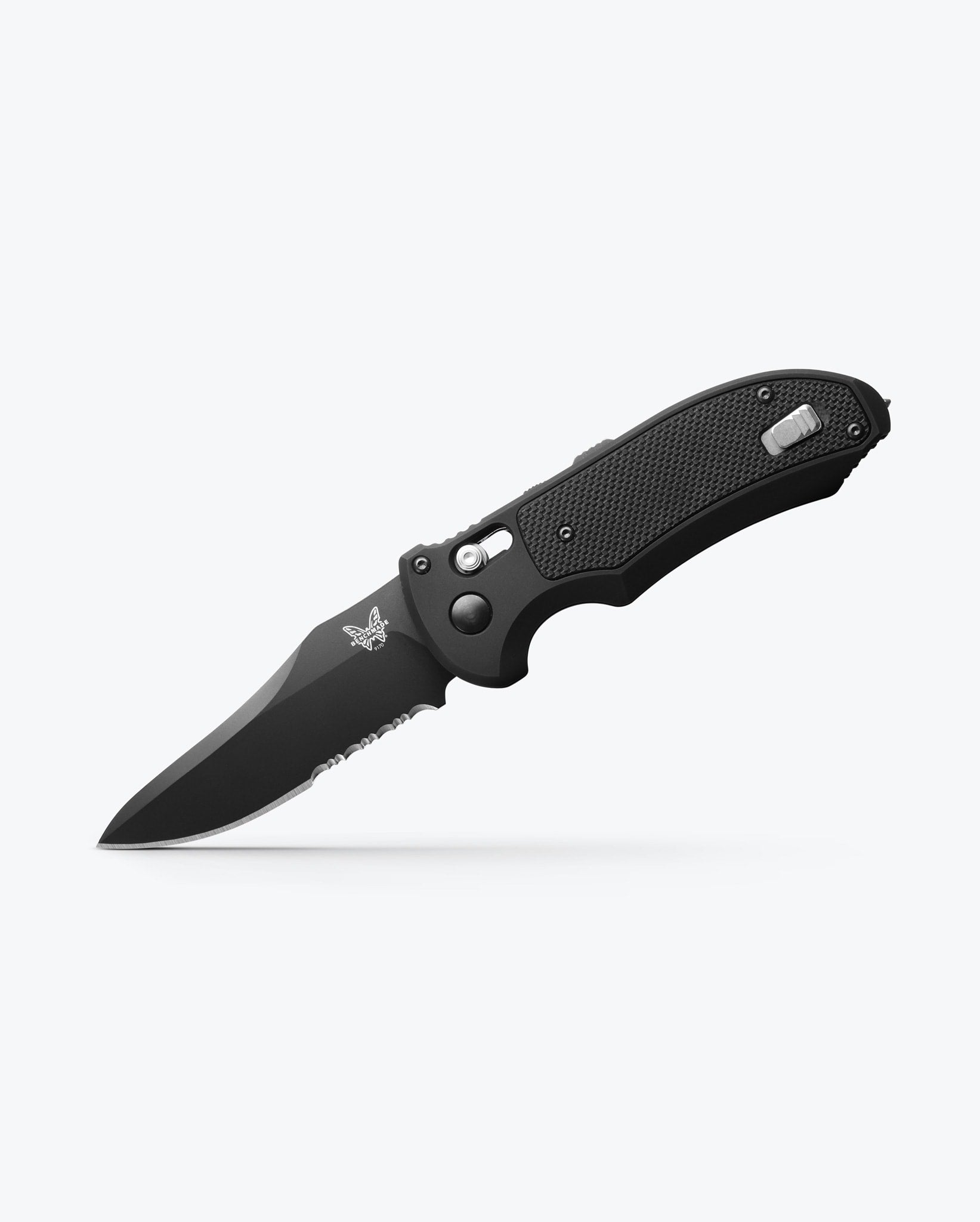 benchmade-auto-triage-automatik-rettungsmesser-black-aluminum-g10-sheepsfoot image 2