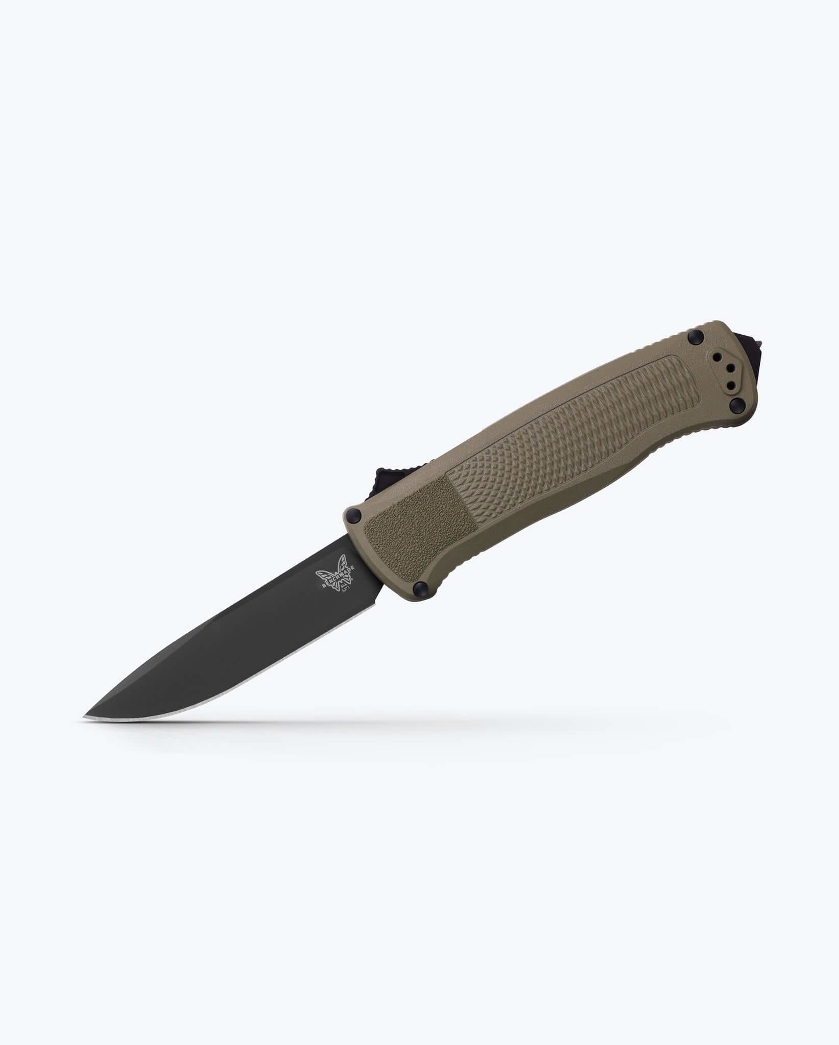 benchmade-shootout-5371bk-01-otf-automatikmesser-ranger-green-grivory-drop-point image 2