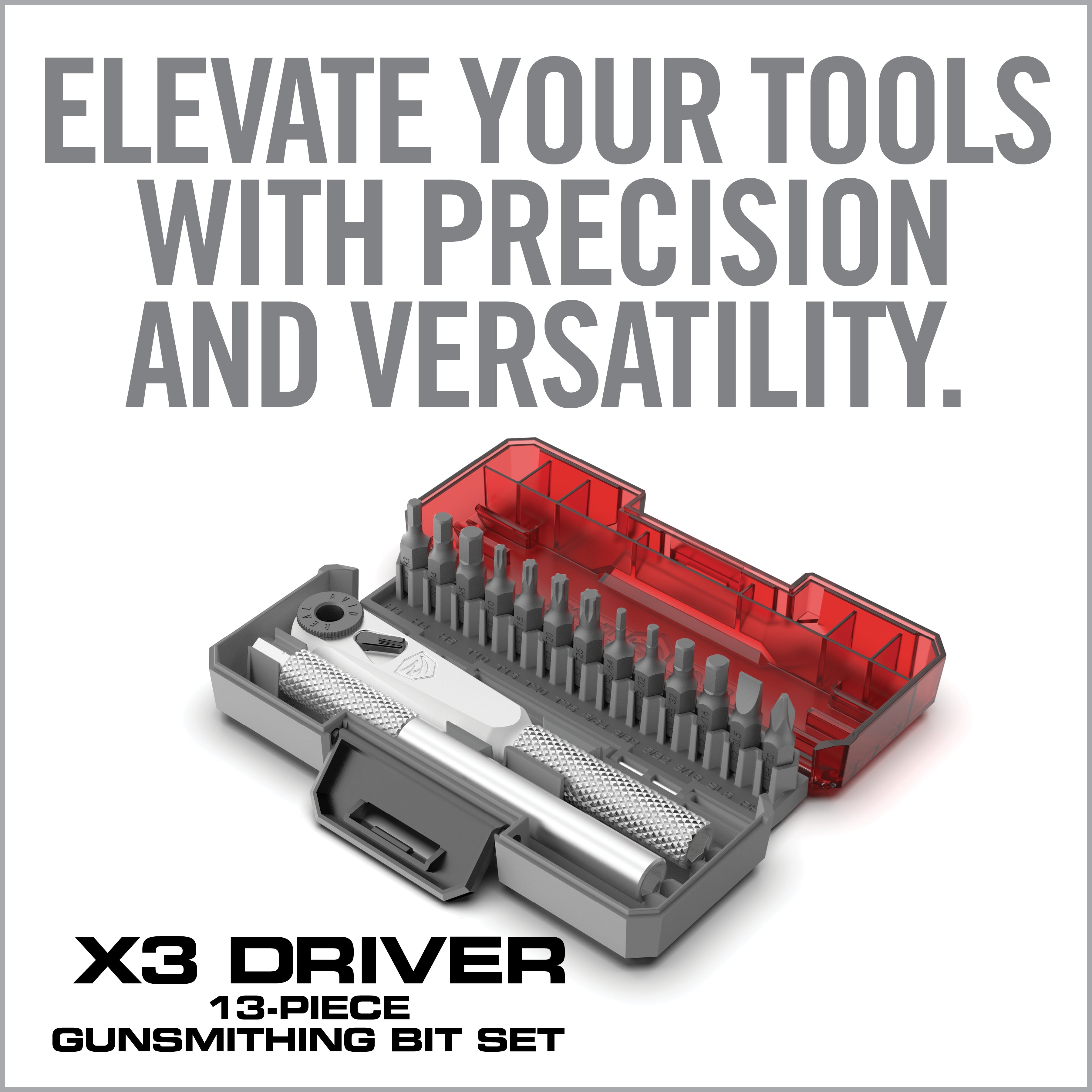 real-avid-x3-driver-13-teiliges-b-chsenmacher-bit-set-mit-ratsche image 2