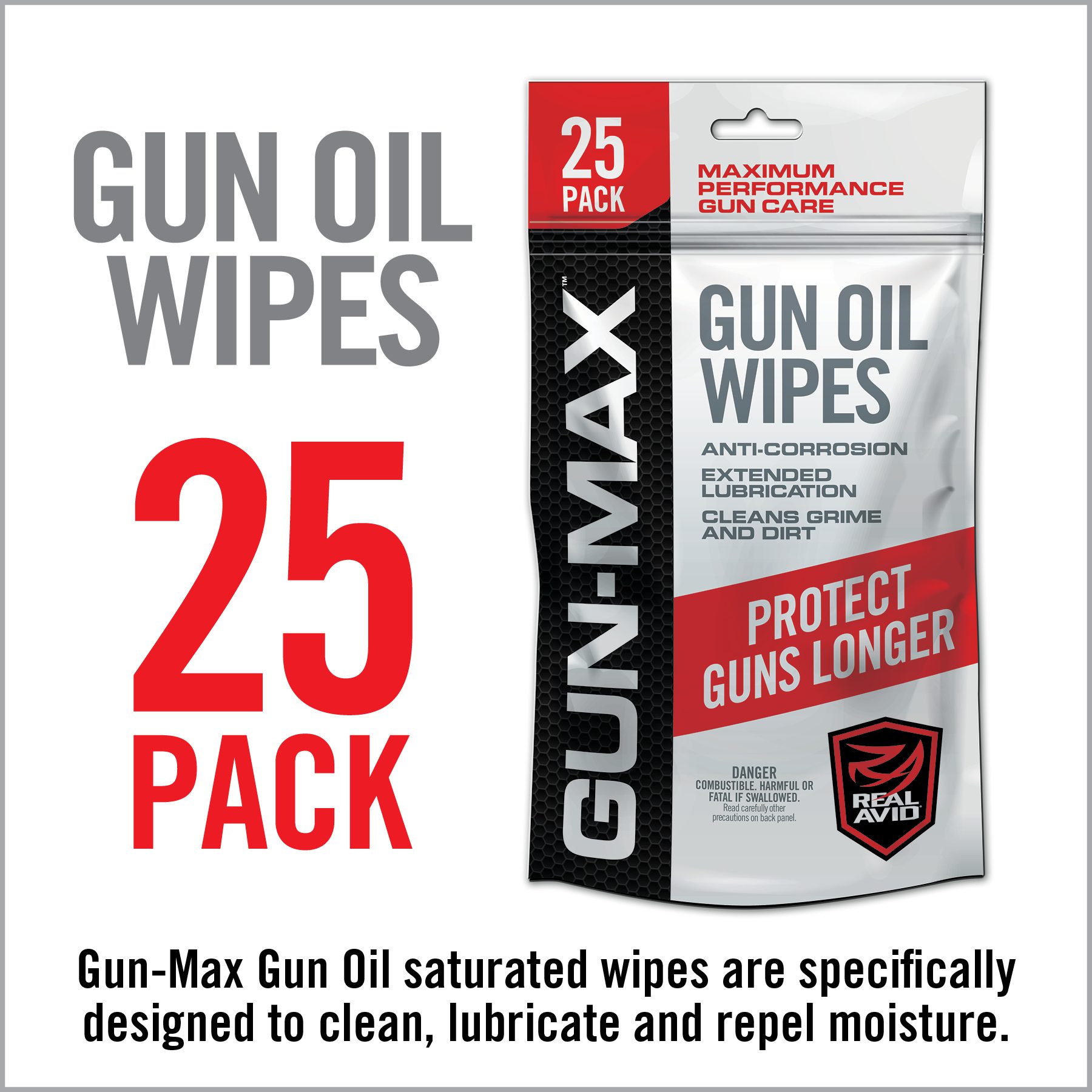 real-avid-gun-max-gun-oil-wipes-25-einzelpackungen-extreme-korrosionsschutz-und- image 3