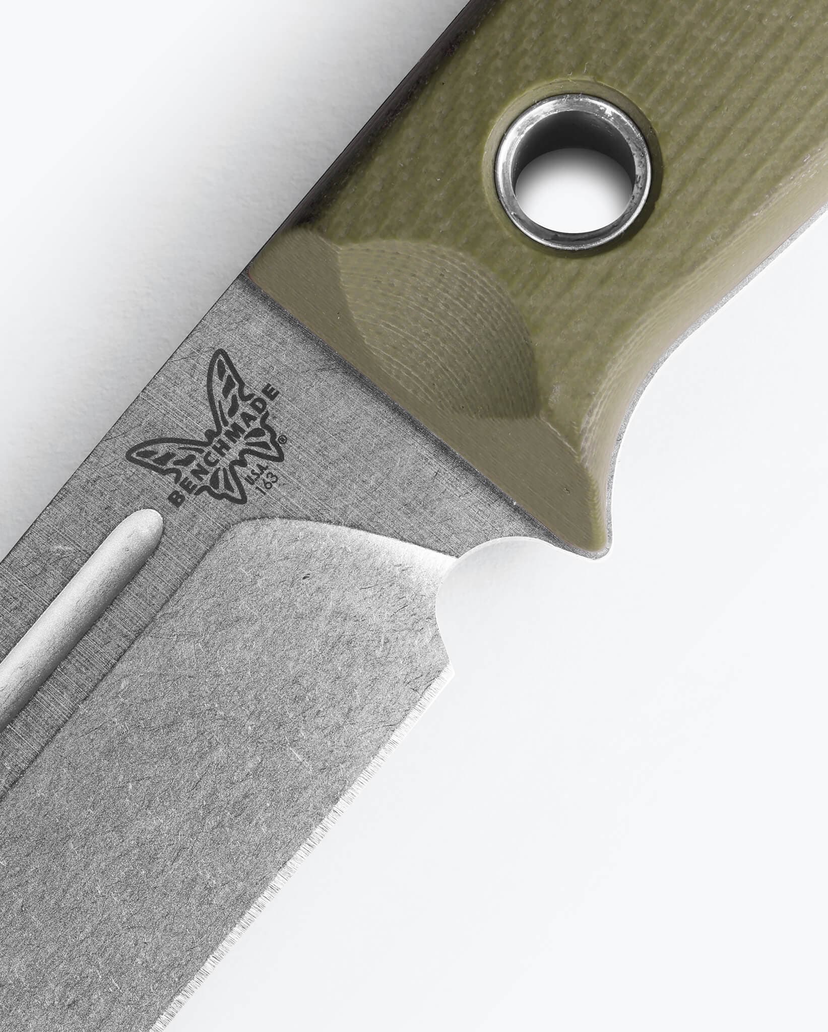 benchmade-bushcrafter-163-1-feststehendes-messer-od-green-g10-drop-point image 5