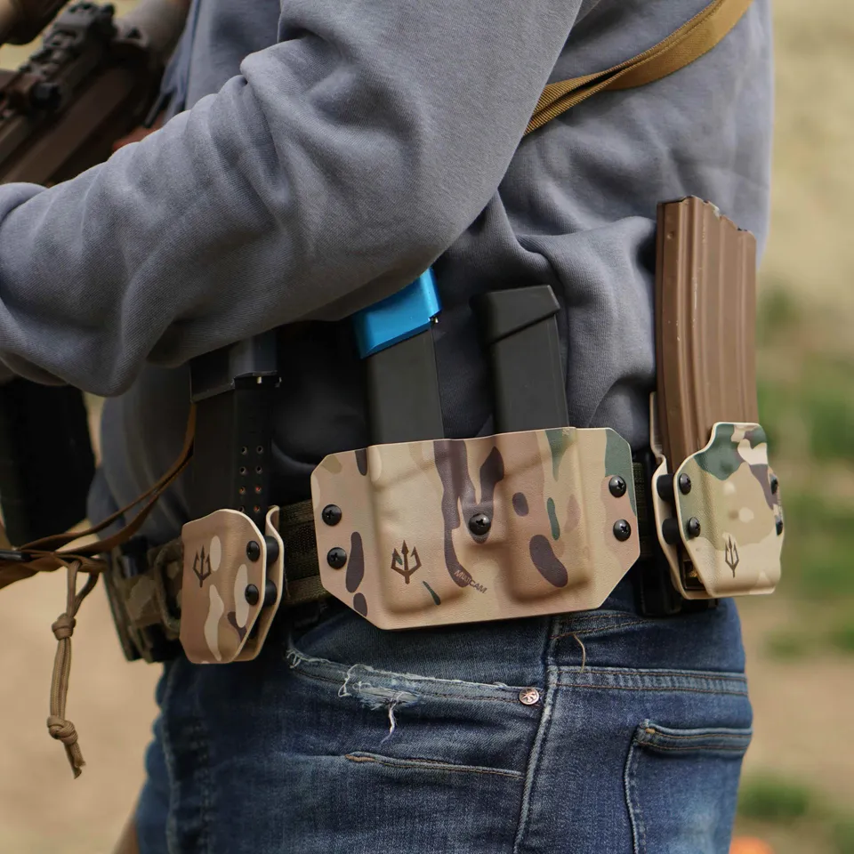 black-trident-double-mag-carrier-doppelmagazintasche-iwb-owb image 1