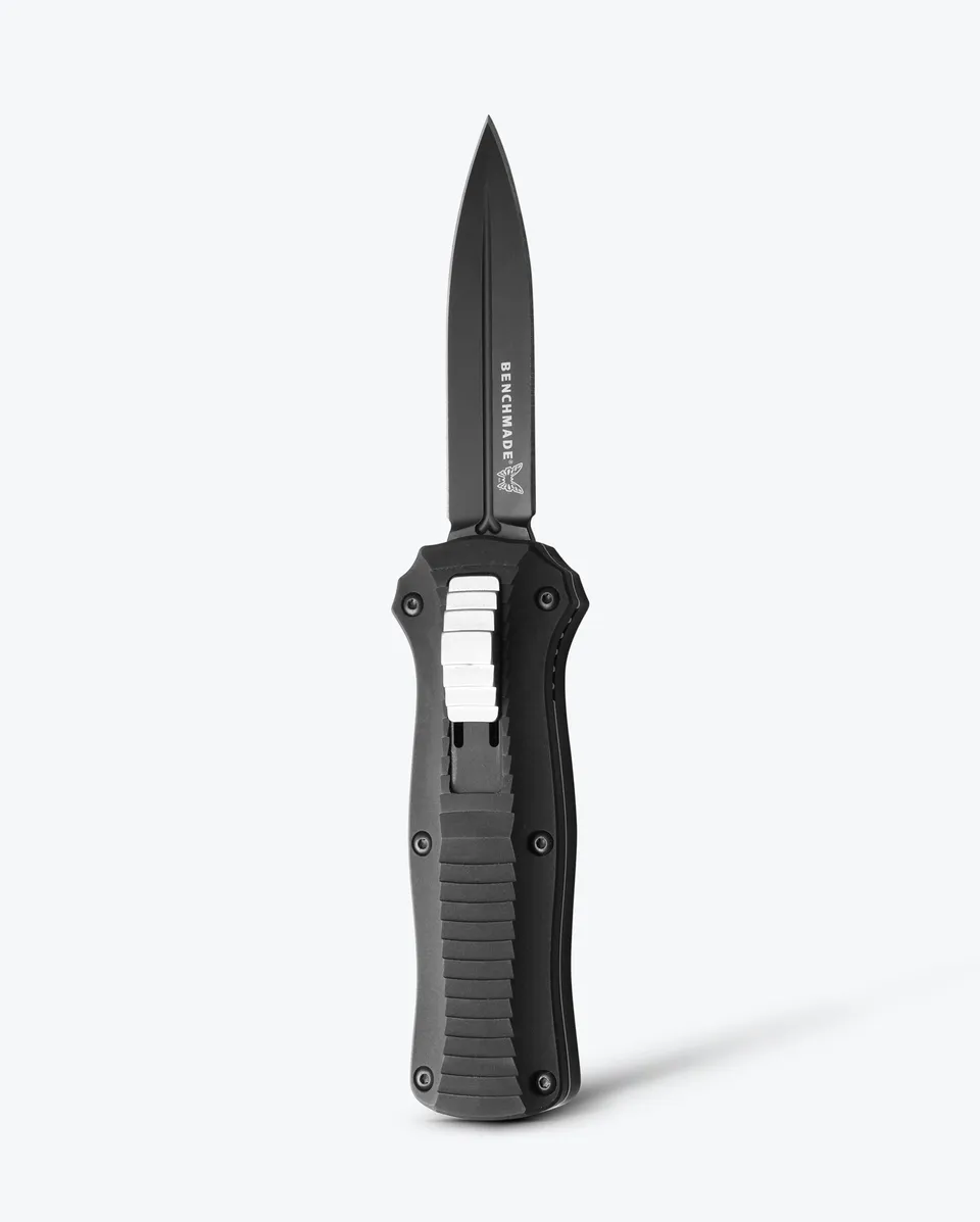 benchmade-mini-infidel-otf-automatikmesser-black-aluminium-dagger image 1