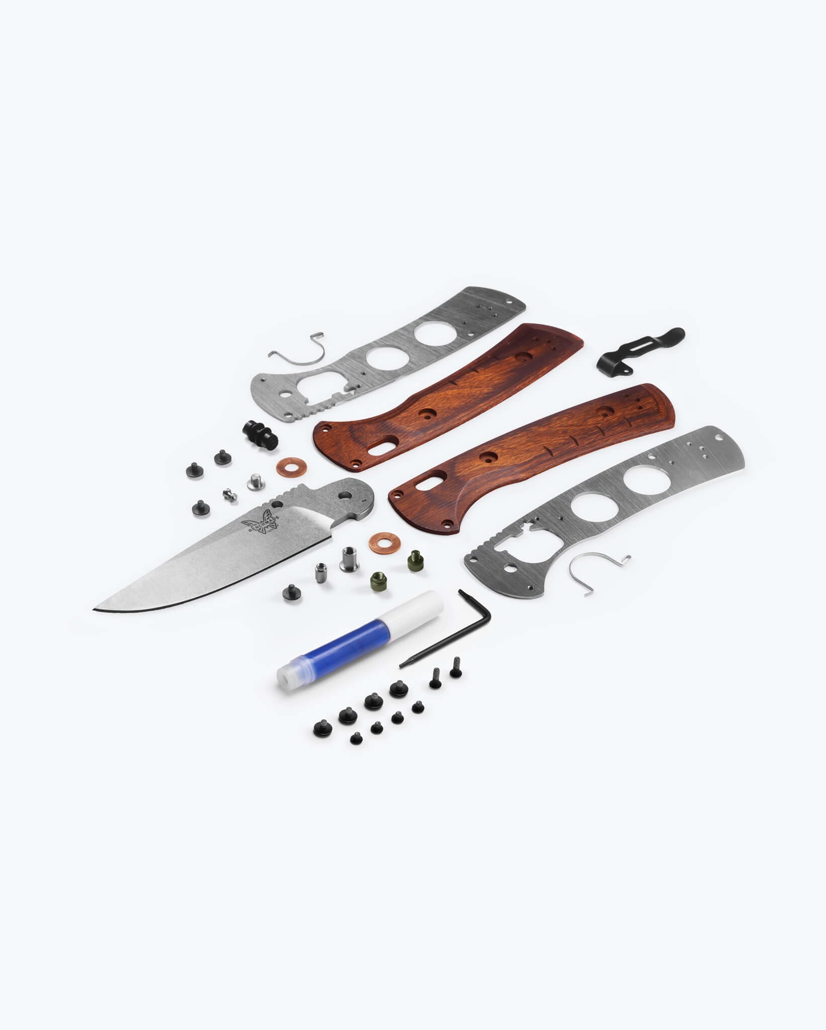 benchmade-griffschalen-set-50259-slipridge-dark-br-wood image 6