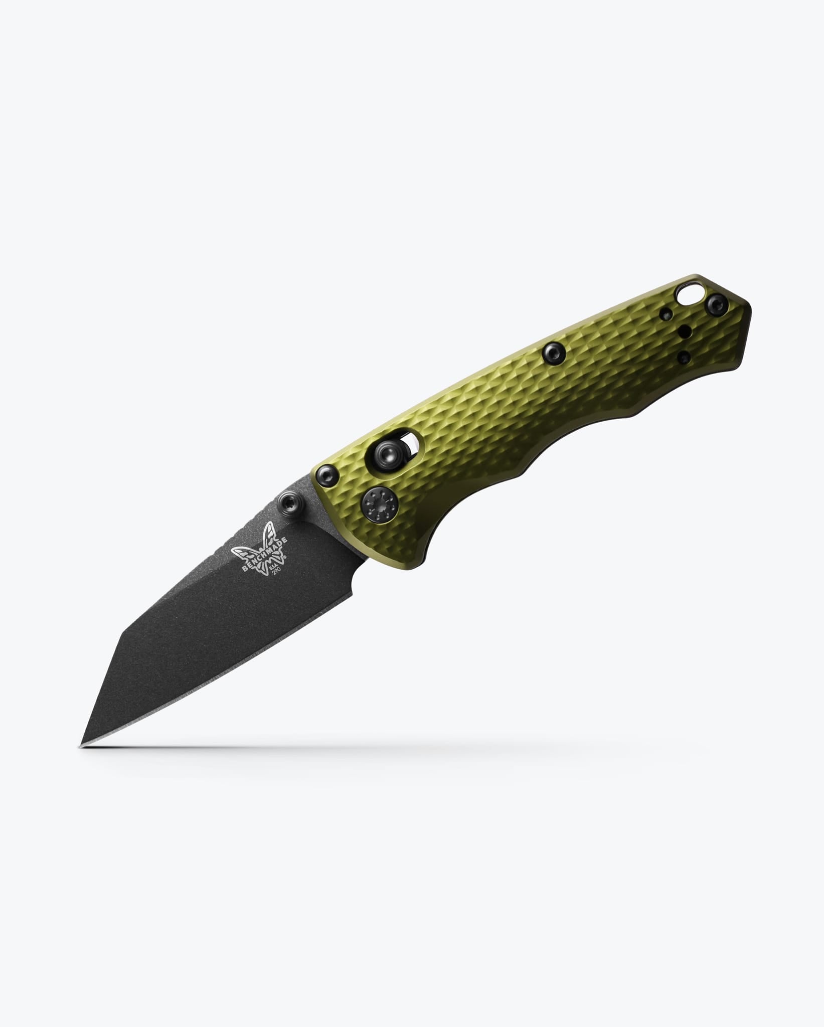 benchmade-full-immunity-290bk-2-klappmesser-wharncliffe-woodland-green-aluminum image 2
