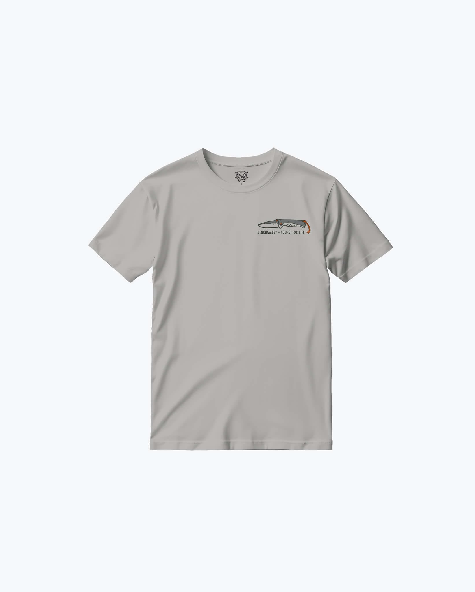 benchmade-yours-for-life-ss-tee-gray-baumwoll-t-shirt image 1