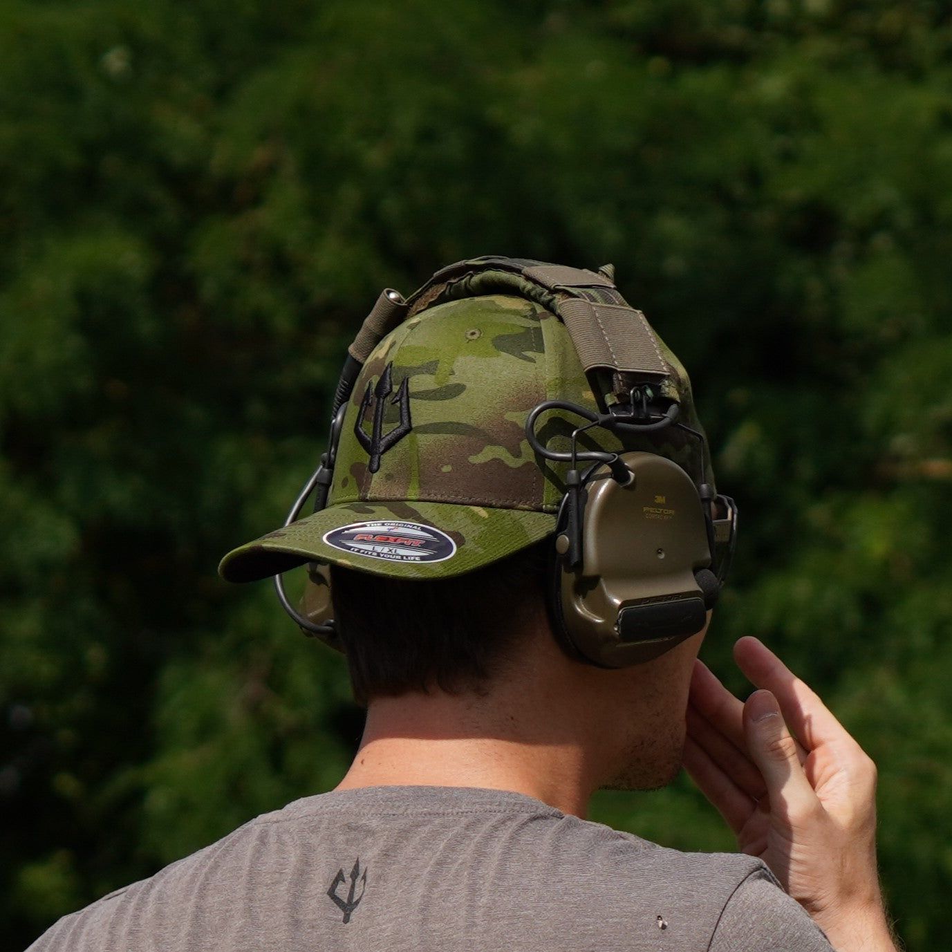black-trident-team-cap-flexfit-kappe-black-multicam image 2