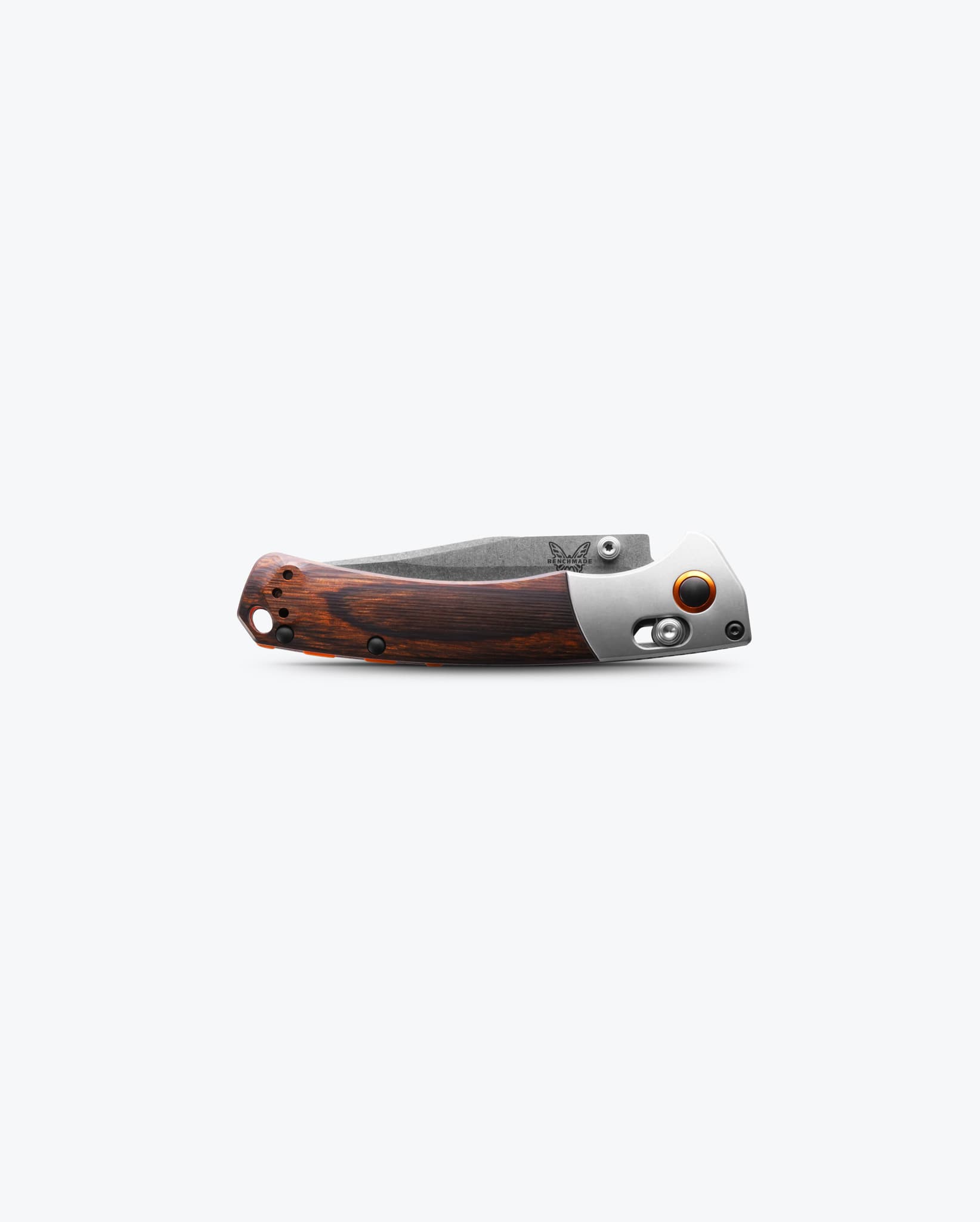 benchmade-mini-crooked-river-15085-2-klappmesser-gray-aluminum-wood-clip-point image 3