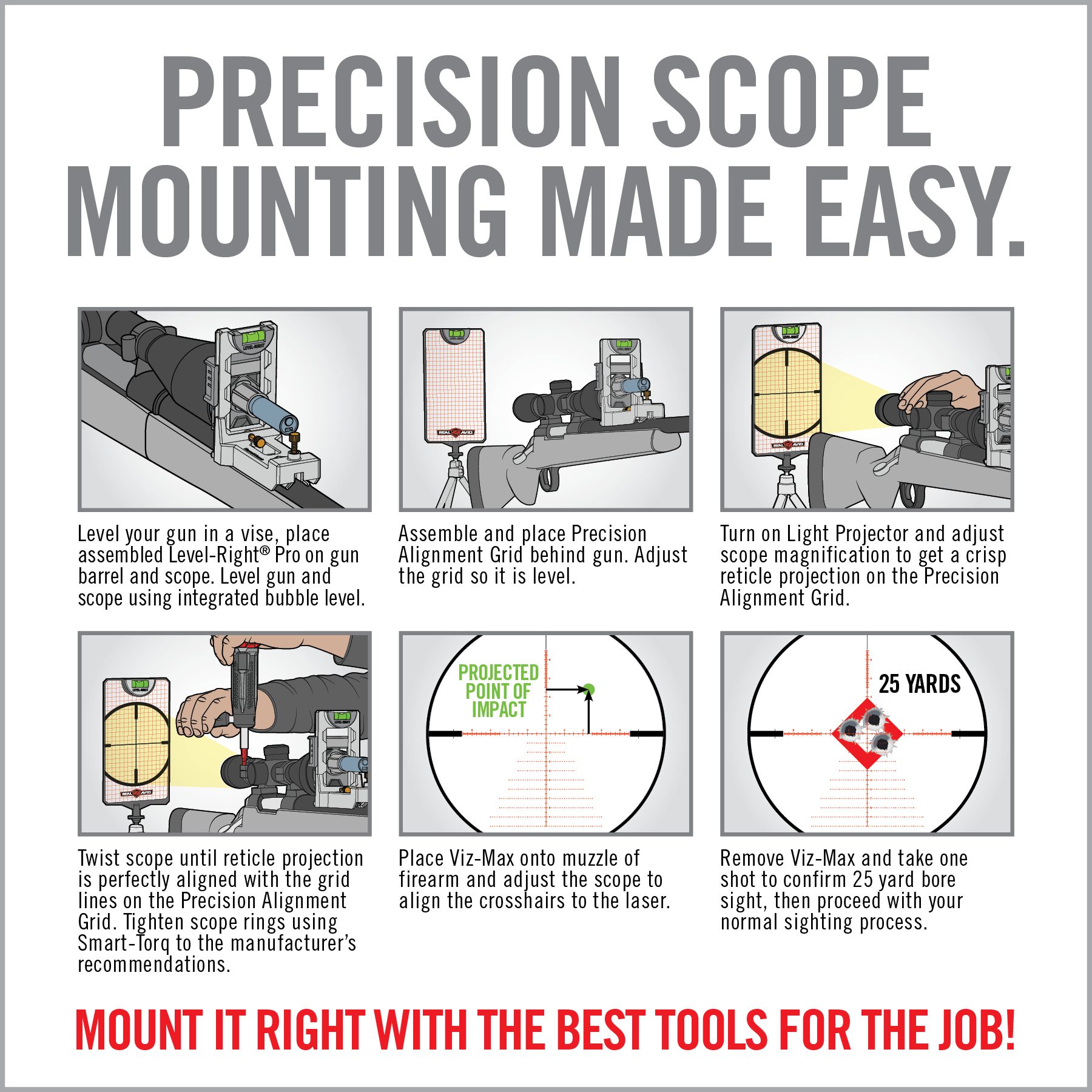 real-avid-master-grade-scope-mounting-bore-sighting-kit-optik-montage-set image 8