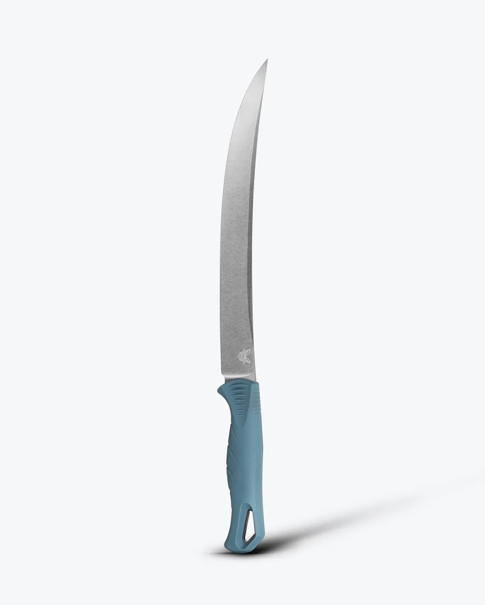 benchmade-fishcrafter-18020-filetiermesser-9-trailing-point-depth-blue-santopren image 1